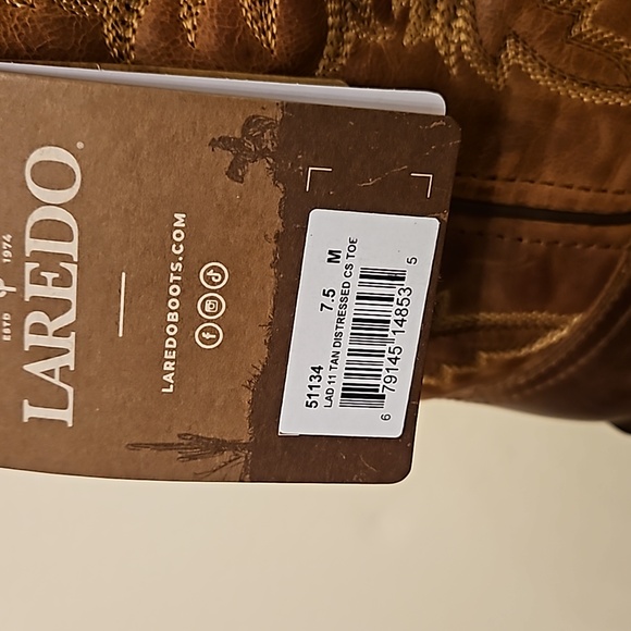 Women's Laredo Square Toe Cowboy Boots (NEW) - Picture 9 of 9